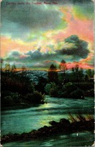 Evening Along the Truckee River Reno Nevada NV 1908 PNC DB Postcard L5 - £12.44 GBP