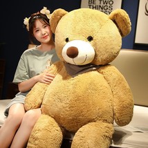 Teddy Bear With Scarf Stuffed Animal Bear Plush Toys Doll Pillow Kids Lovers Hug - £54.95 GBP