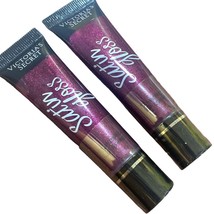 X 2 Victoria&#39;s Secret Satin Gloss Flavored Lip Shine Plumstruke - $20.95