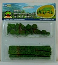 JTT SCENERY PRODUCTS - HO SCALE BOXWOOD PLANTS 1/4&quot;-7/8&quot; 20/PK NEW 95584 - £6.79 GBP