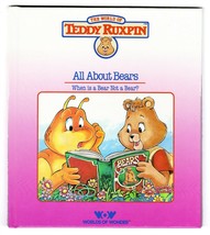 VINTAGE 1985 Teddy Ruxpin All About Bears Hardcover Book - £11.66 GBP