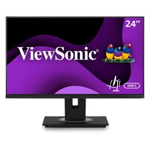 ViewSonic VG2456 24-Inch 1080p Monitor with USB 3.2 Type C Docking Built-In Giga - £304.17 GBP