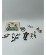 Lot Of  8 Costume Clip On Hoop Women’s Mix Silver Tone - €6,84 EUR
