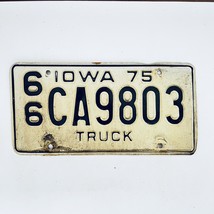 1975 United States Iowa Mitchell County Truck License Plate 66 CA9803 - $18.80