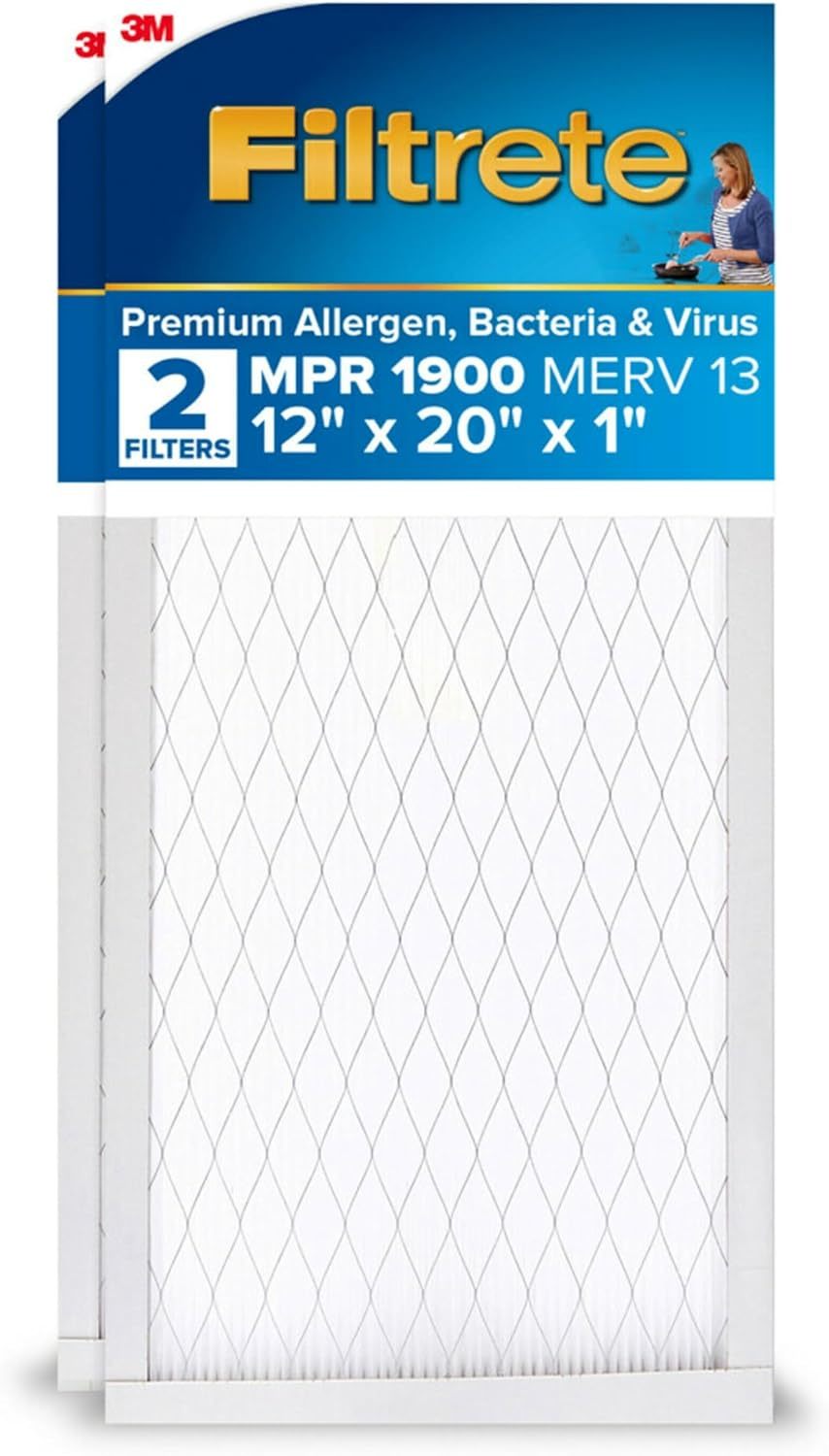 Filtrete 12X20X1 Ac Furnace Air Filter, Merv, Actual Size 11.81X19.81X0.... - $50.97