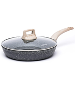 Non Stick Frying Pan Skillet, Nonstick Granite Fry Pan with Glass Lid, E... - $42.92