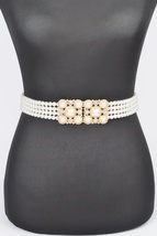 Faux Pearl Elastic Belt - $29.55