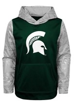 NCAA Michigan State Spartans Performance Fleece Long Sleeve Hoodie Boys Sz M (7) - £15.92 GBP