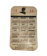 Freight Loss Pocket Calendar 1964 Association of American Railroads Vintage - £6.18 GBP