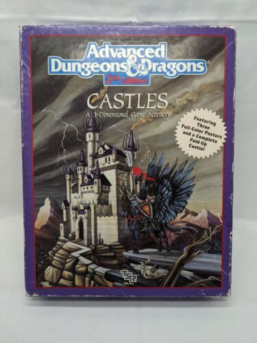 **INCOMPLETE** Advanced Dungeon And Dragons Castles 2nd Edition TSR 1990 - $26.73