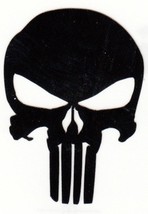 REFLECTIVE Punisher black fire helmet die cut decal window sticker - £2.75 GBP