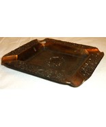 VINTAGE BRONZE ASHTRAY CROWN COAT OF ARMS - $16.00