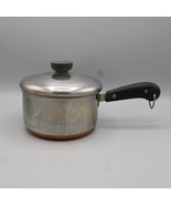 Vintage Pre 1968 Revere Ware 1801 1.5 Qt. Pot w/ Copper Bottom &amp; Lid Cli... - $14.84