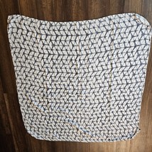 Aden + Anais Baby Blanket White Gray Batik Tie Dye Hexagon Shape Geo Bamboo - £31.72 GBP
