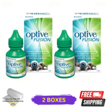 2 X Optive Fusion 10ml Lubricant Eye Drops - £28.25 GBP