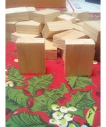 Wood Blocks Pine 1&quot; X 2&quot; X 2&quot; Wood Pine Block 30 Piece Lot Building Craf... - £26.90 GBP