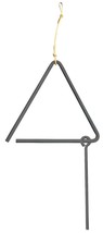 16 inch STEEL DINNER BELL Chuck Wagon Triangle Amish Handforged in USA - $55.99