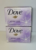2 Dove Winter Care Moisturizing Cream Beauty Bar Soap Limited Edition Bars 4.25 - $21.78