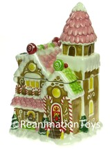Sleigh Bell Bistro Gingerbread House Large Cookie Candy Jar Christmas Castle New - £117.94 GBP