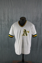 Oakland A&#39;s Jersey (VTG) -  1980s White Pullover by CCM - Men&#39;s XL - £76.30 GBP