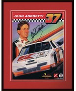 John Andretti Signed Framed 11x14 Photo Display - $64.34