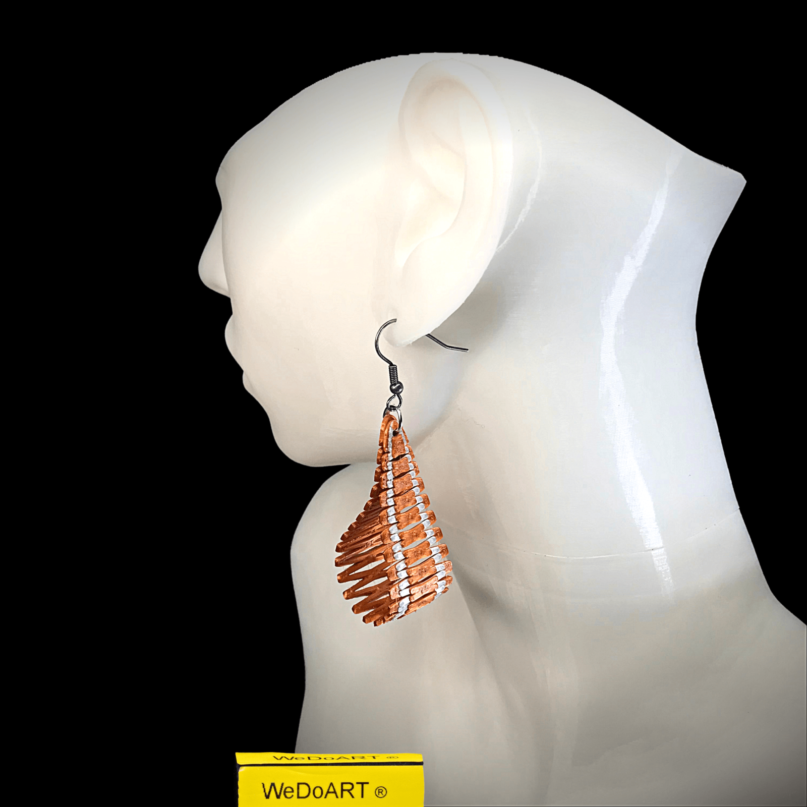 3D printed geometric earrings - $23.90