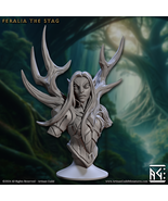 3D Printed Artisan Guild Feralia the Stag Bust 28mm 32mm - $40.69 CAD