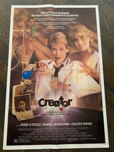 Creator 1985, Comedy/Sci-fi Original Vintage One Sheet Movie Poster  - £39.68 GBP
