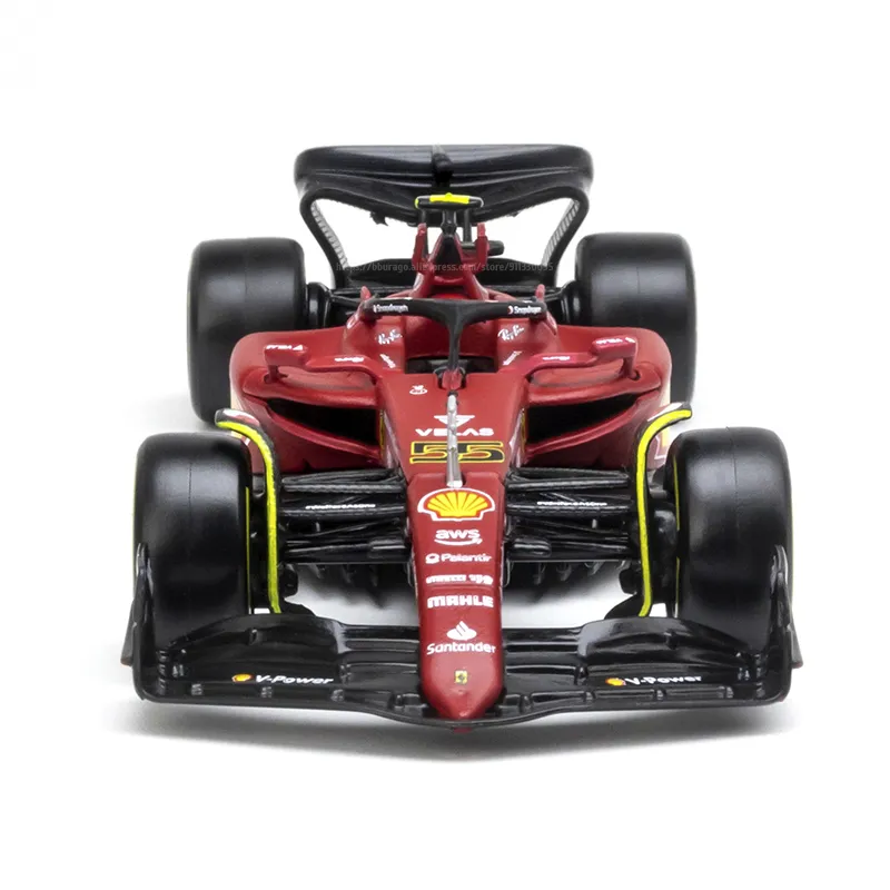 Play Bburago 1:43 2022 F1 Scuderia Ferrari F1-75 #16 Leclerc #55 Sainz Alloy Lux - £45.03 GBP