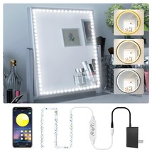 Led Vanity Mirror Lights, 13Ft Led Lights For Mirror, Dimmable Color &amp; M... - £18.01 GBP