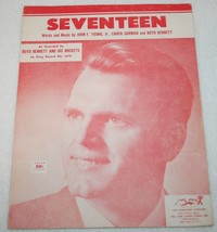 Vintage 1955 Boyd Bennett &amp; His Rockets Seventeen Sheet Music Rockabilly Rocker - £7.87 GBP