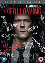 The Following: The Third And Final Season DVD (2015) Kevin Bacon Cert 15 4 Pre-O - £14.94 GBP