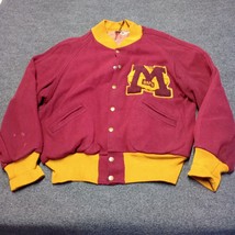 Vintage Minnesota Gophers Varsity Marching Band Wool Jacket Maroon Large RARE - £513.87 GBP