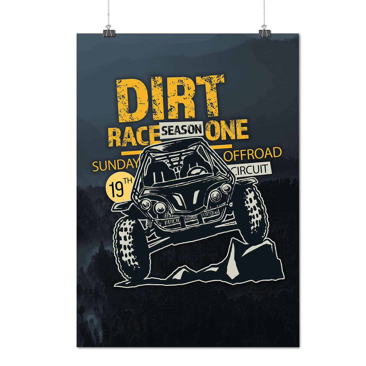 Extreme Racing Poster Dirt Race Car Fashion Matte/Glossy Poster A0 A1 A2 A3 A4 | Wellcoda ...