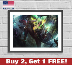 League of Legends Zeri Poster 18&quot; x 24&quot; Print Game Room Wall Art Decor - £10.57 GBP