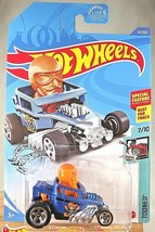 2020 Hot Wheels #61 Tooned 7/10 SKULL SHAKER Blue Orange-Driver w/Chrome 5 Spoke - £5.56 GBP