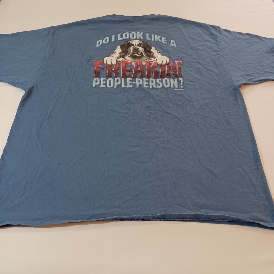 Hanes Tagless Big Dogs Men's Gray Pre-Shrunk  Cotton Graphic T-Shirt Size 2XL Item image 2