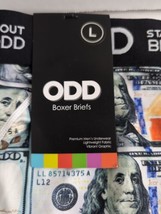 Stand Out BE ODD $100 Bill Money Vibrant Color Super Soft Boxer Briefs Men&#39;s NWT - £14.24 GBP