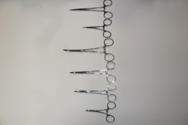 Set of 6 Hemostats Various Sizes 4 Curved 2 Straight - £11.67 GBP