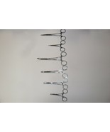 Set of 6 Hemostats Various Sizes 4 Curved 2 Straight - $282.26 MXN