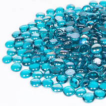 GASPRO 10LB Fire Glass Beads for Propane Fire Pit, Fireplace, Flat Glass Marbles - £29.34 GBP