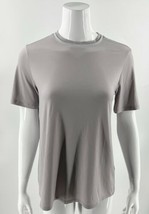 Fabletics Athletic Top Size XS Gray Open Back Short Sleeve Workout Gym W... - £7.73 GBP