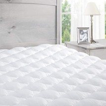 Twin Size Extra Plush Mattress Pad Found In Marriott Hotels, Removable Pillowtop - £59.68 GBP