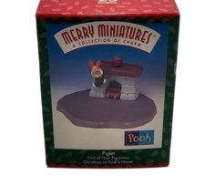 Vintage Hallmark Disney - Merry Miniatures Piglet Christmas at Pooh&#39;s House #1 - £7.86 GBP