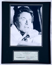 Bill Bixby Signed Framed 16x20 Check &amp; Poster Photo Display JSA Incredible Hulk - £234.32 GBP