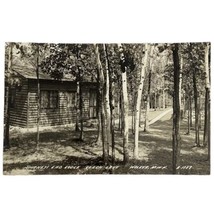 Walker Minnesota Leech Lake RPPC Postcard Lot of 2 Journeys End Lodge Lo... - £7.40 GBP