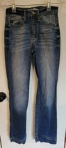 Womens 1 24 KanCan Distressed Punk Blue Wash Denim Jeans KC8405M Frayed ... - £14.79 GBP
