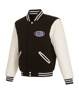 NHRA JH Design One Hit Reversible Fleece Jacket with Faux Leather Sleeve... - £93.96 GBP