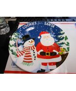 Royal Norfolk &quot;Cookies For Santa&quot; Ceramic Dessert Lunch Plate 8&quot; NEW - $256.33 MXN