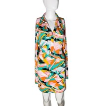 Bar III Multicolor Abstract Print Long-Sleeve Shift Dress • Size L - $541.44 MXN